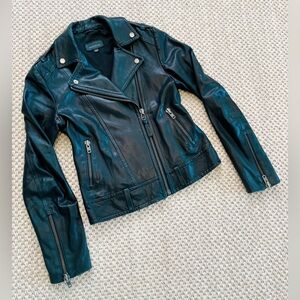 Mackage for Aritzia Florica Moto Leather Jacket – XXS /XS Black 100% Lambskin